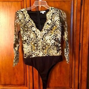 Long sleeve dressy bodysuit